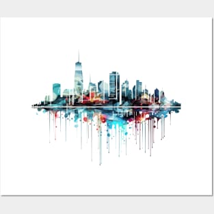 City Skylines Urbain World Fun Life Abstract Posters and Art